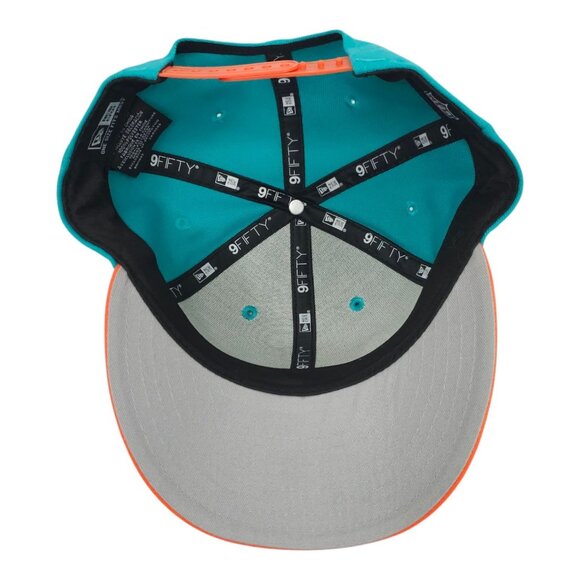 New Era 9Fifty Miami Dolphins Snapback Cap Trucker Embroidered 3D Logo NFL Hat - Picture 5 of 14